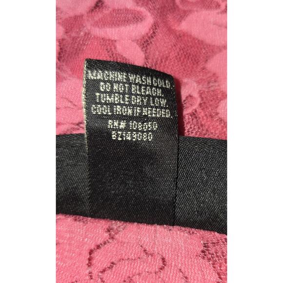 Vintage Venezia Hot Pink Lace Shrug Top Womens 18/20 Ruffles Whimsigoth Boho Y2K - Picture 8 of 16